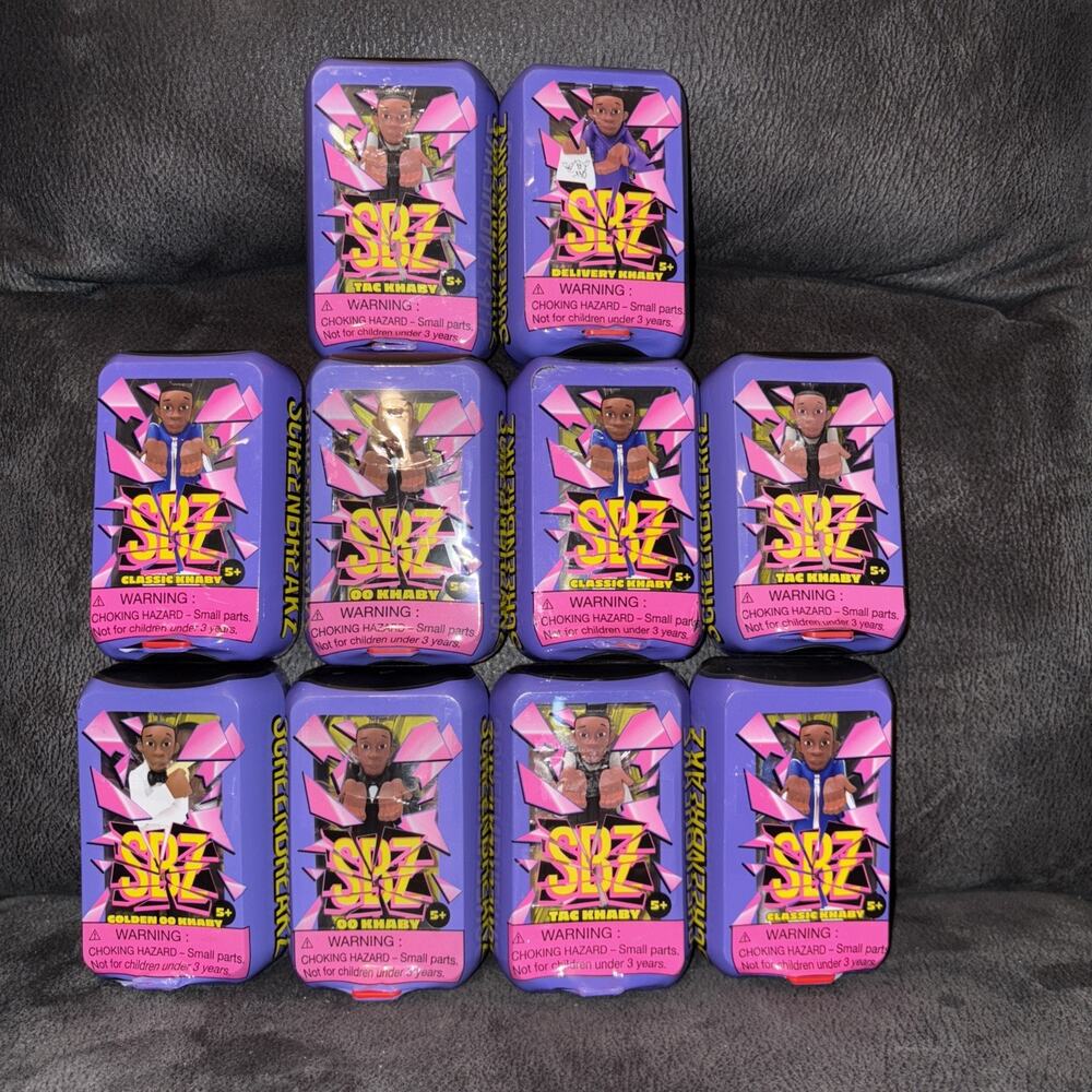 New Screen Breakz SBZ Khaby Lot Of 10 Delivery Tac Golden Classic Figure